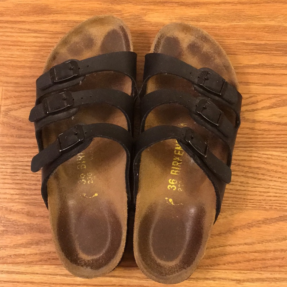 Florida Style Black Birkenstocks